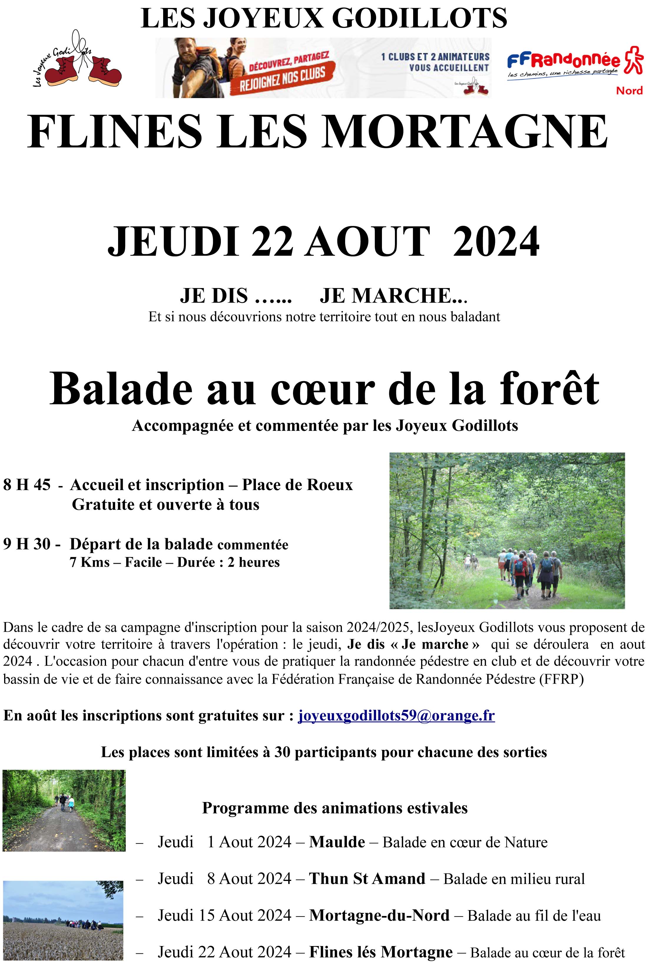 Balade au coeur de la forêt de Flines lés Mortagne