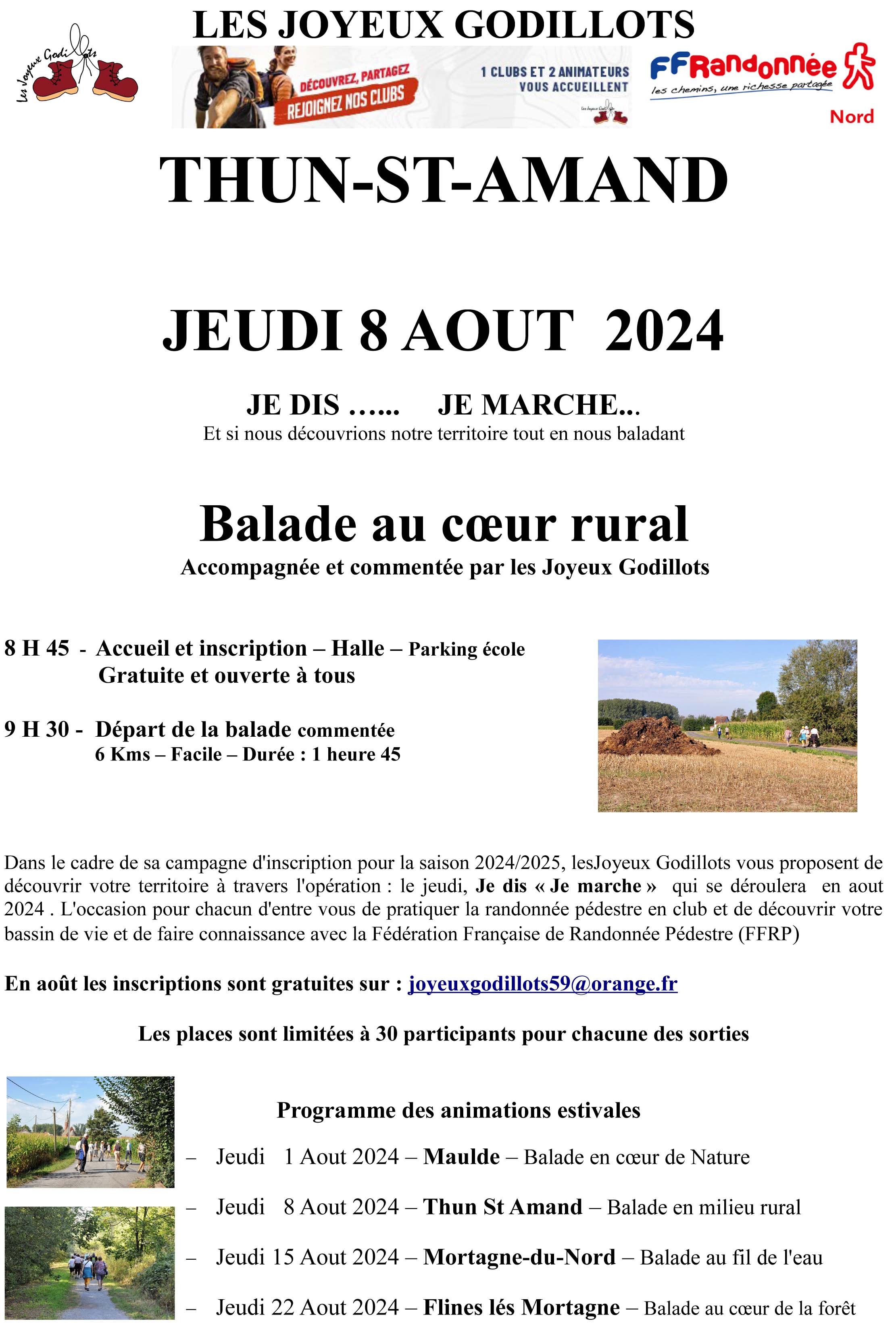 Je dis " je marche..."