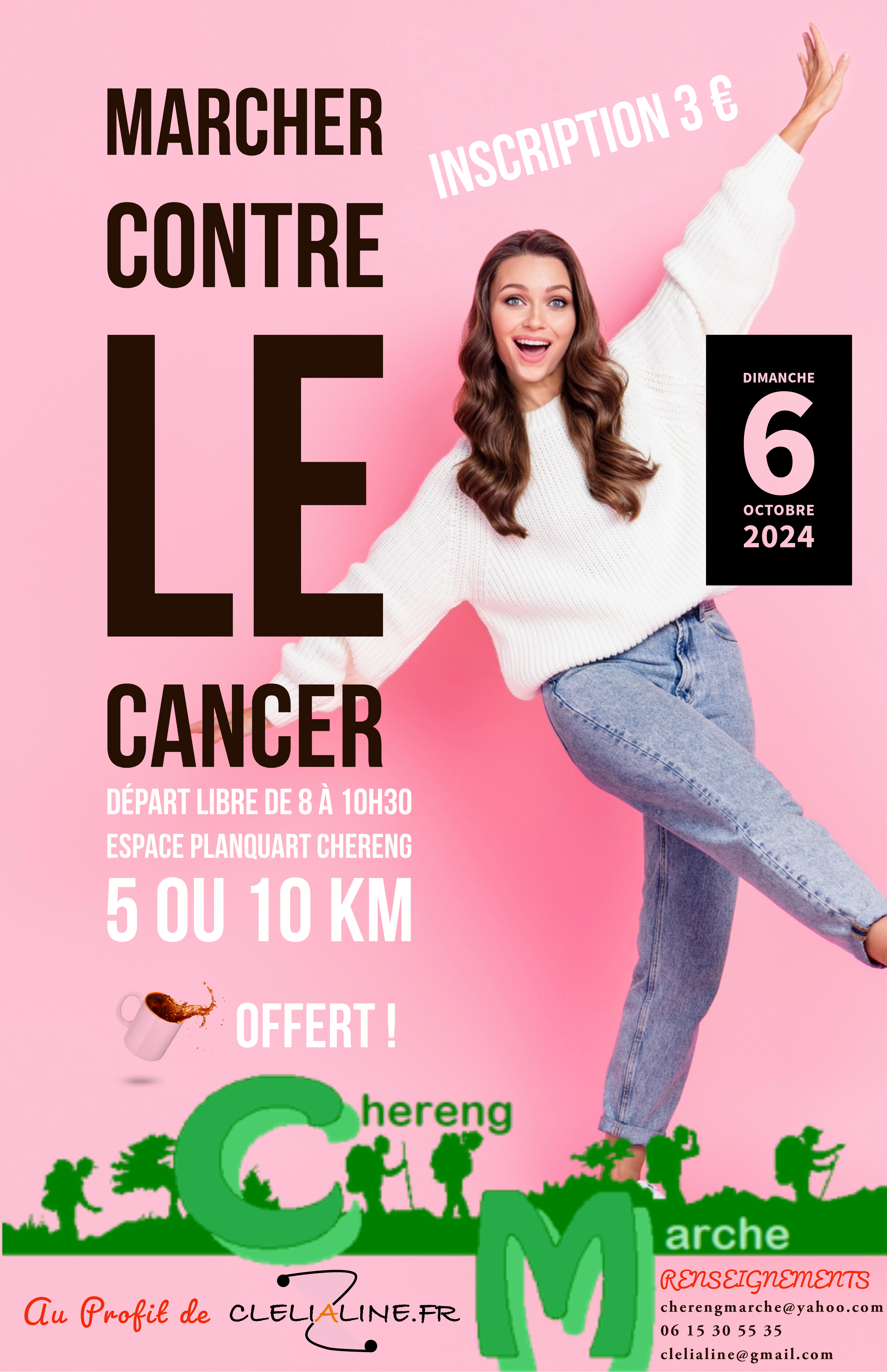 Octobre Rose - Marcher contre le cancer