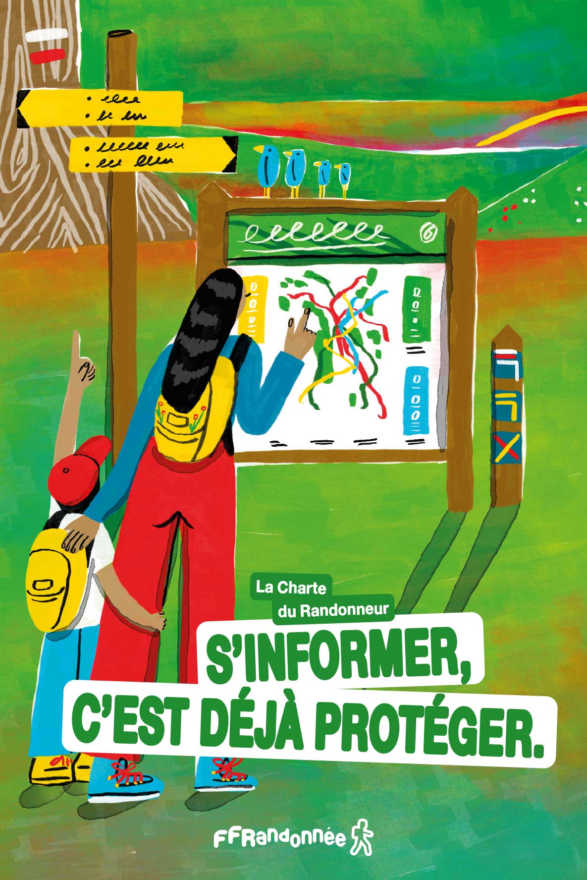 Couverture de la Charte du Randonneur 2025 éditée par la FFRandonnée