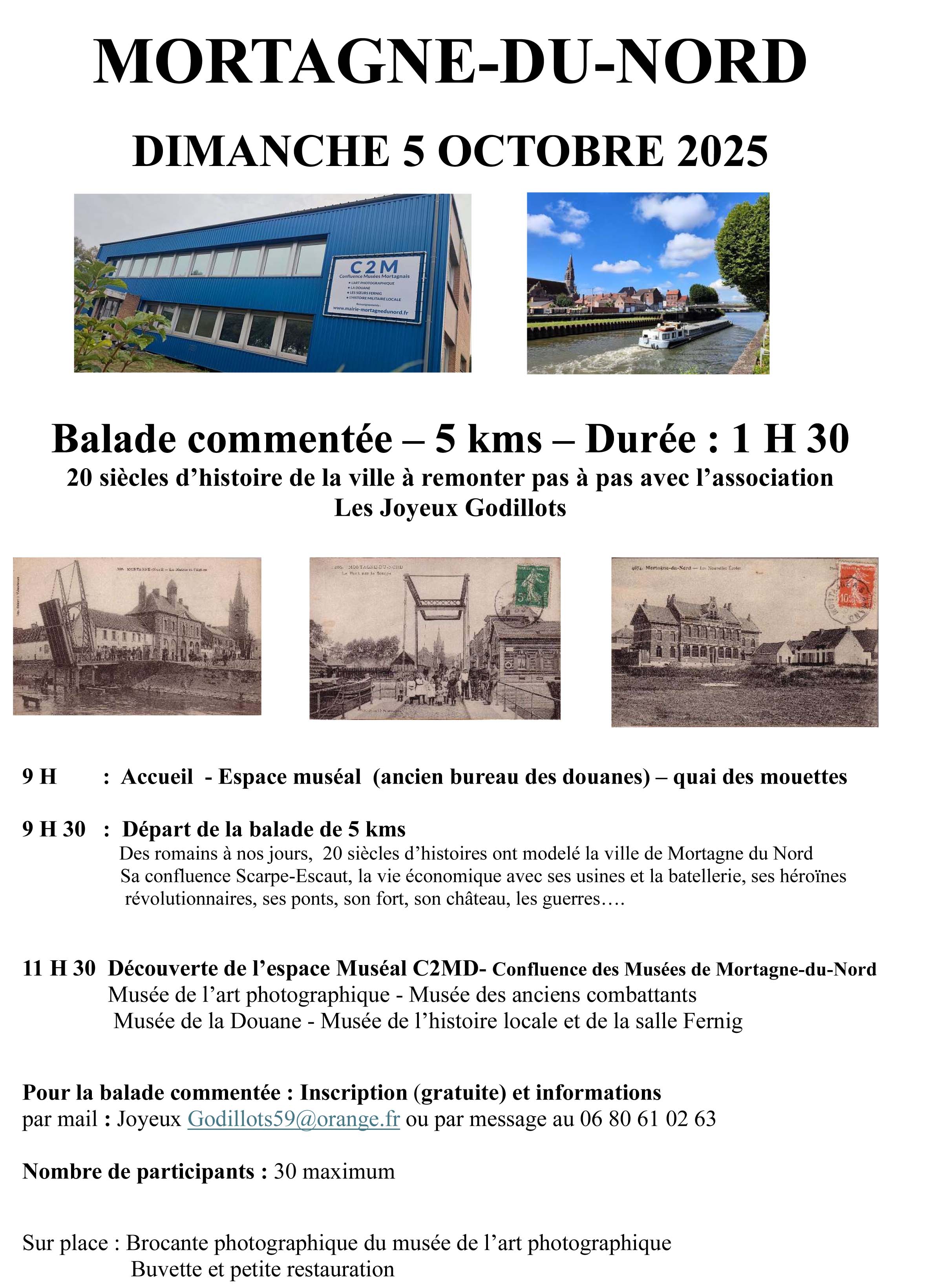 Balade commentée " Mortagne du Nord, 2000 ans d'Histoire, des romains à nos jours"