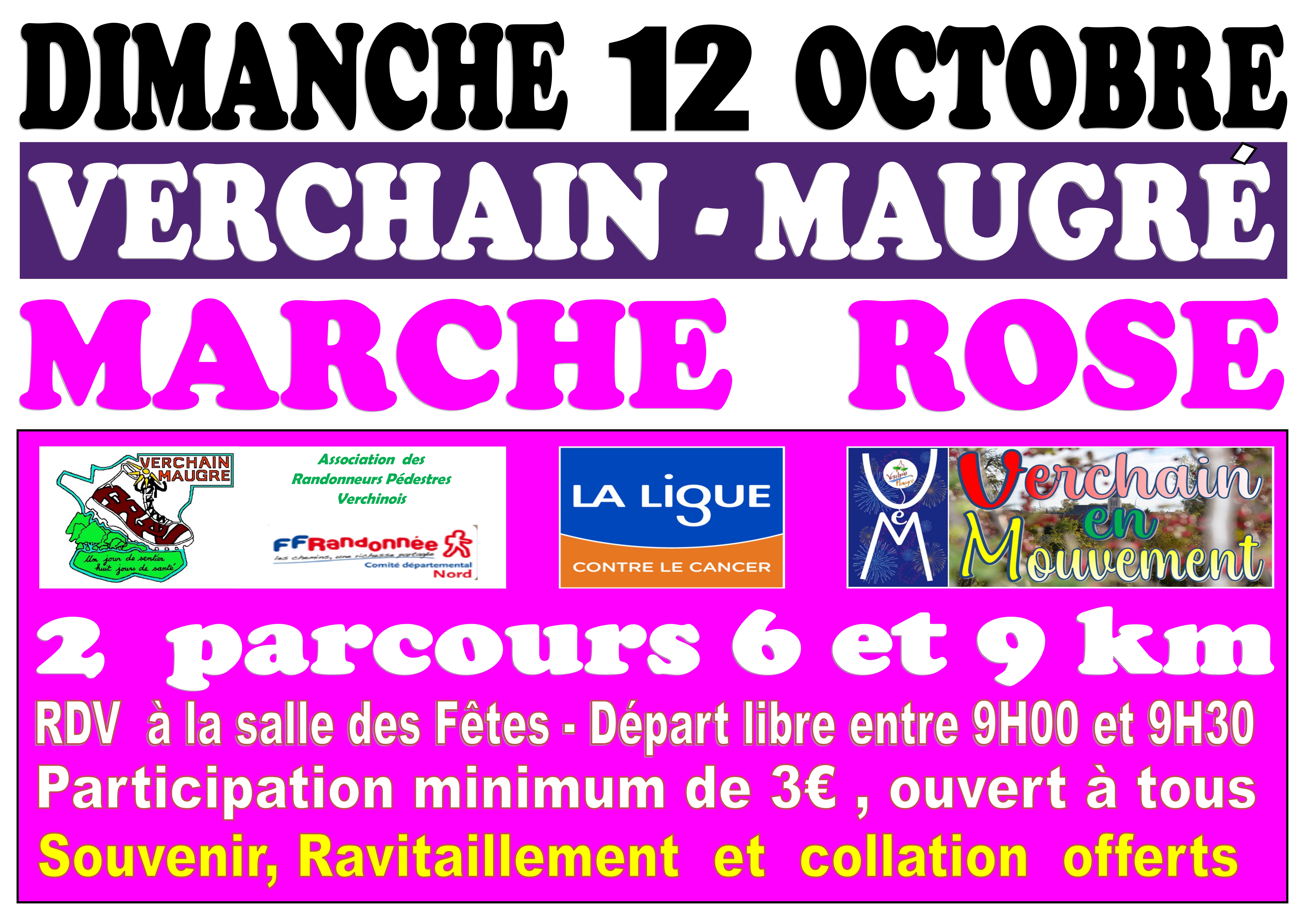 Marche Rose à Verchain Maugré