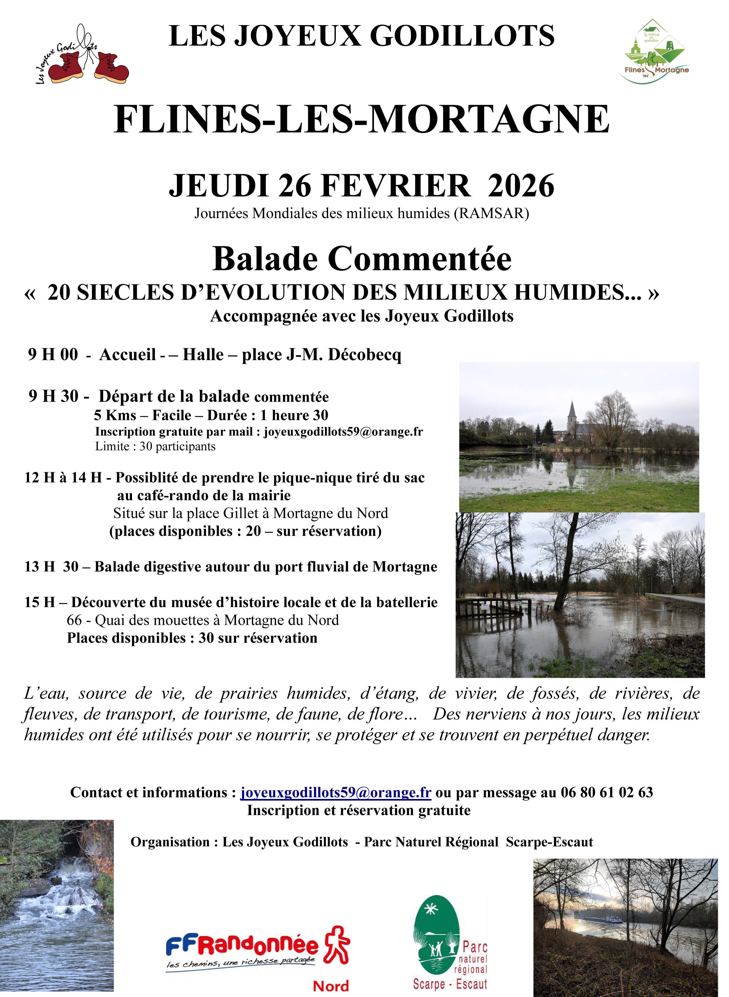 Balade Commentée - 20 siècles d'évolution des milieux humides