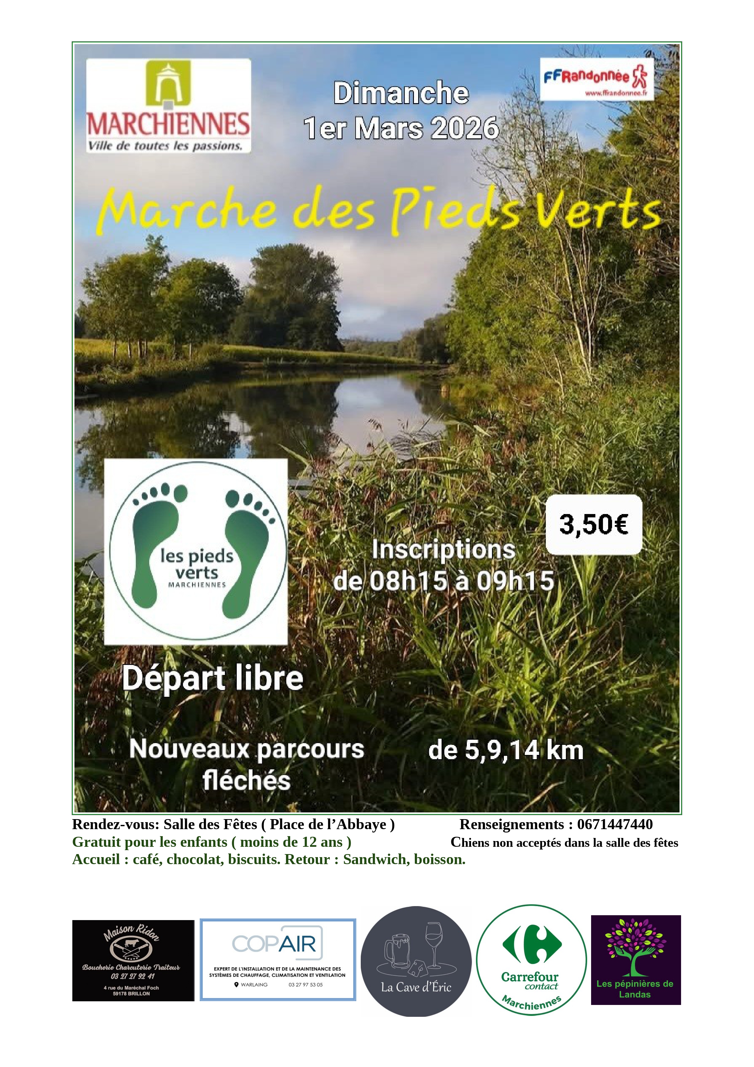 Interclubs Marche des Pieds Verts - Marchiennes