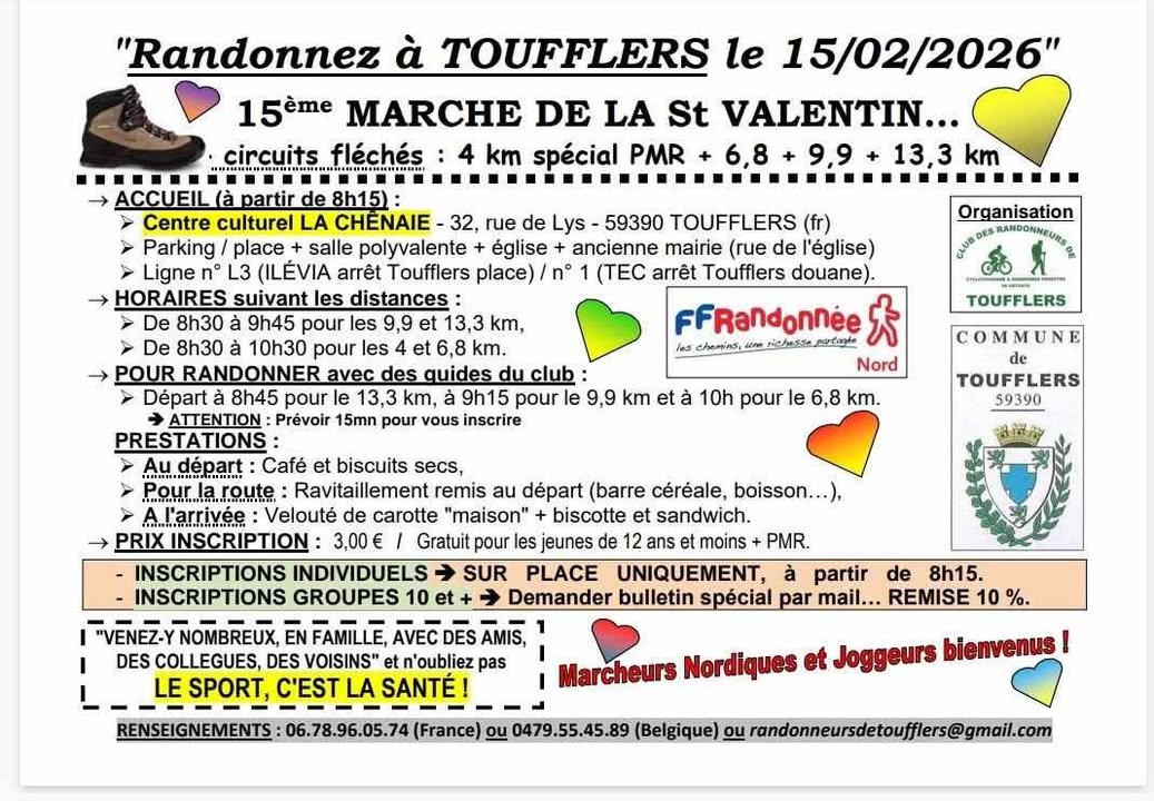 Randonnez à Toufflers – Spéciale Saint-Valentin !